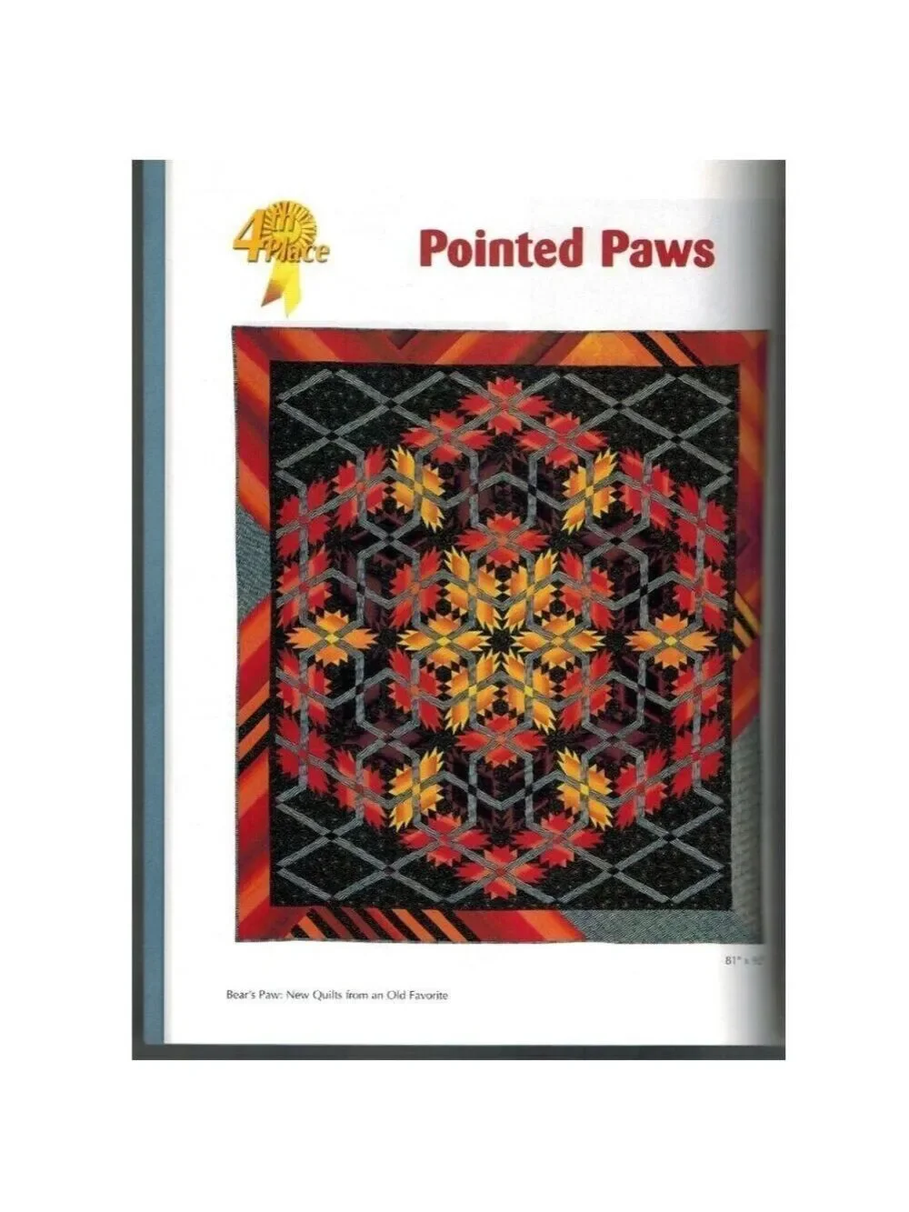Bears Paw: New Quilts From An Old Favorite Softcover Book By Barbara & Marjorie